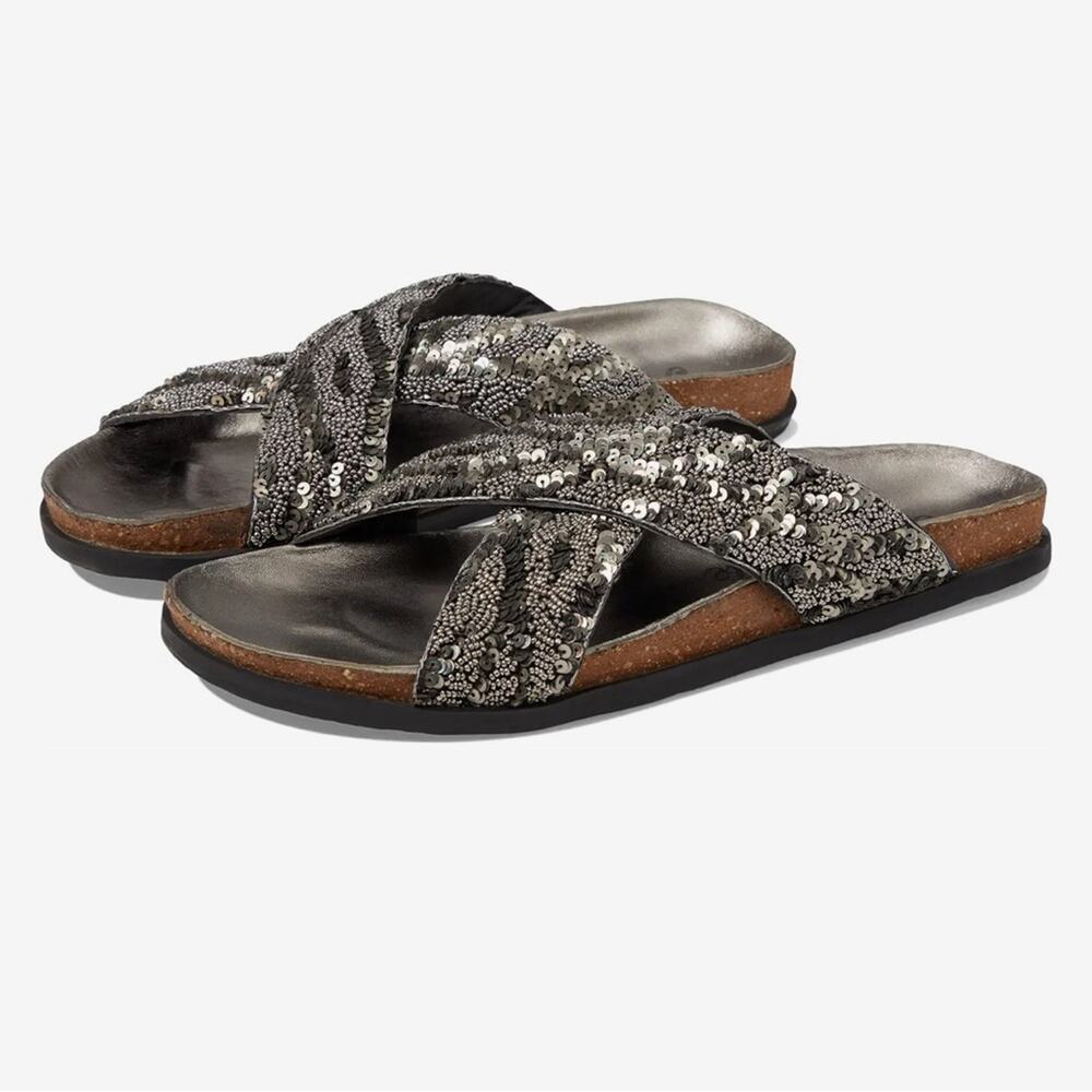 Free people Moon Child Embellished Sandal size 37 7